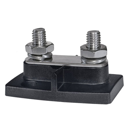 Blue Sea Systems PowerBar Dual BusBar, 200A, 48V DC, Two 3/8"-16 Studs, Tin-Plated Copper — Quality Boat Parts