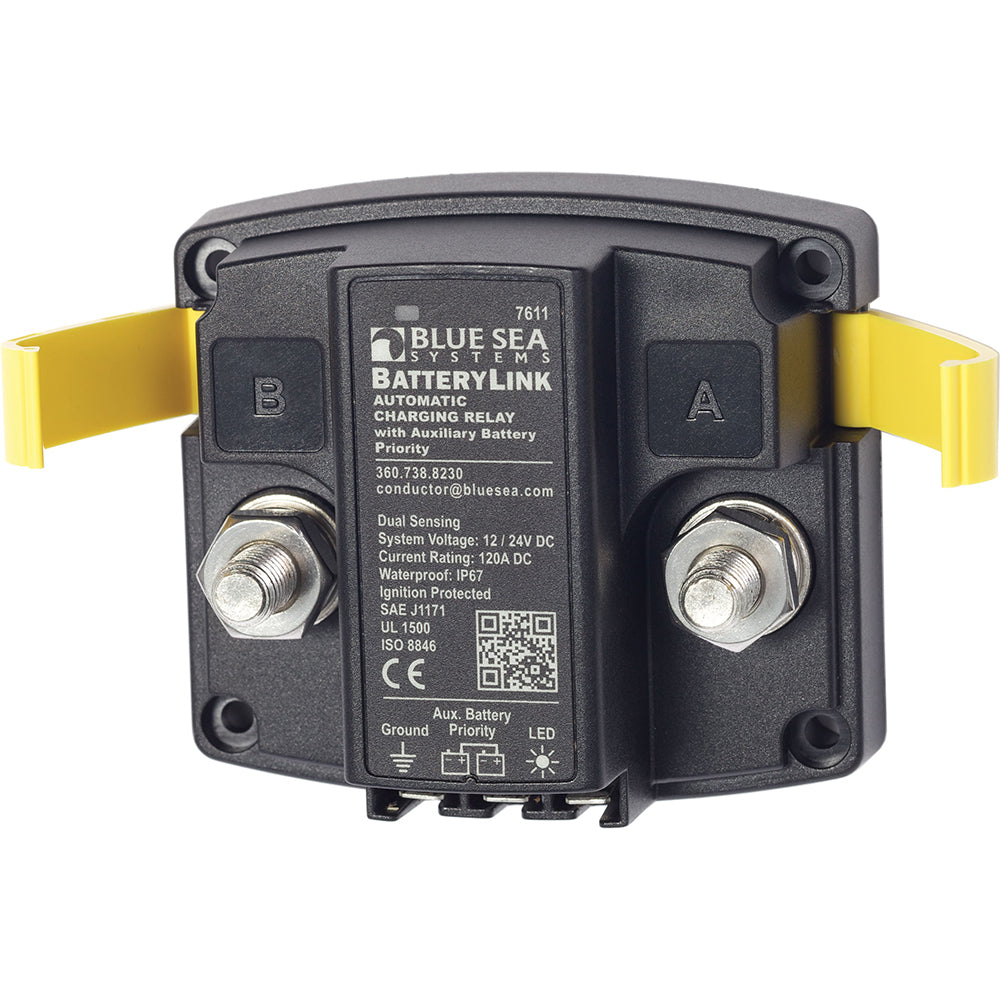 Blue Sea Systems BatteryLink Automatic Charging Relay, 12/24V DC, 120A — Quality Boat Parts