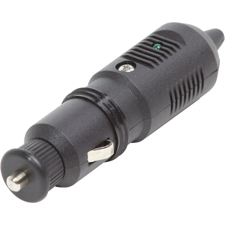 Blue Sea Systems 12V Cigarette Lighter Plug, 10A Fuse, Twist Lock, ON LED — Quality Boat Parts