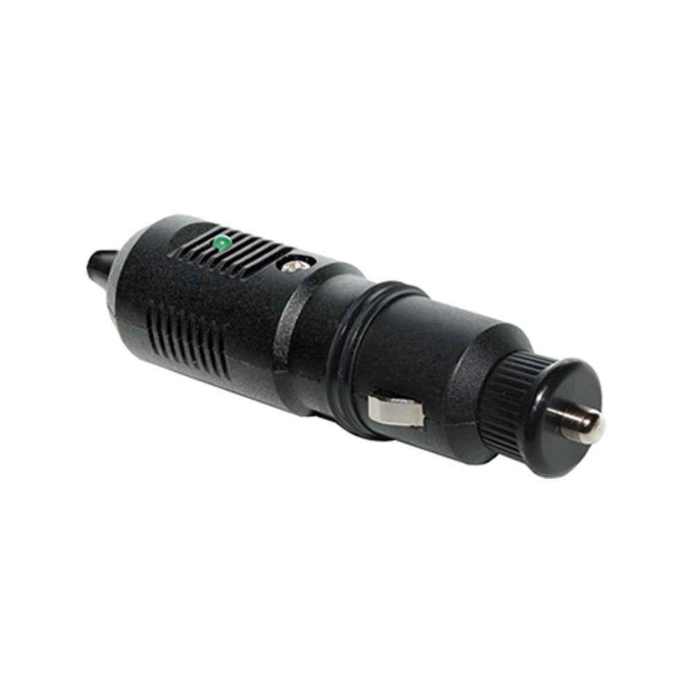 Blue Sea Systems 12V Cigarette Lighter Plug, 10A Fuse, Twist Lock, ON LED — Quality Boat Parts