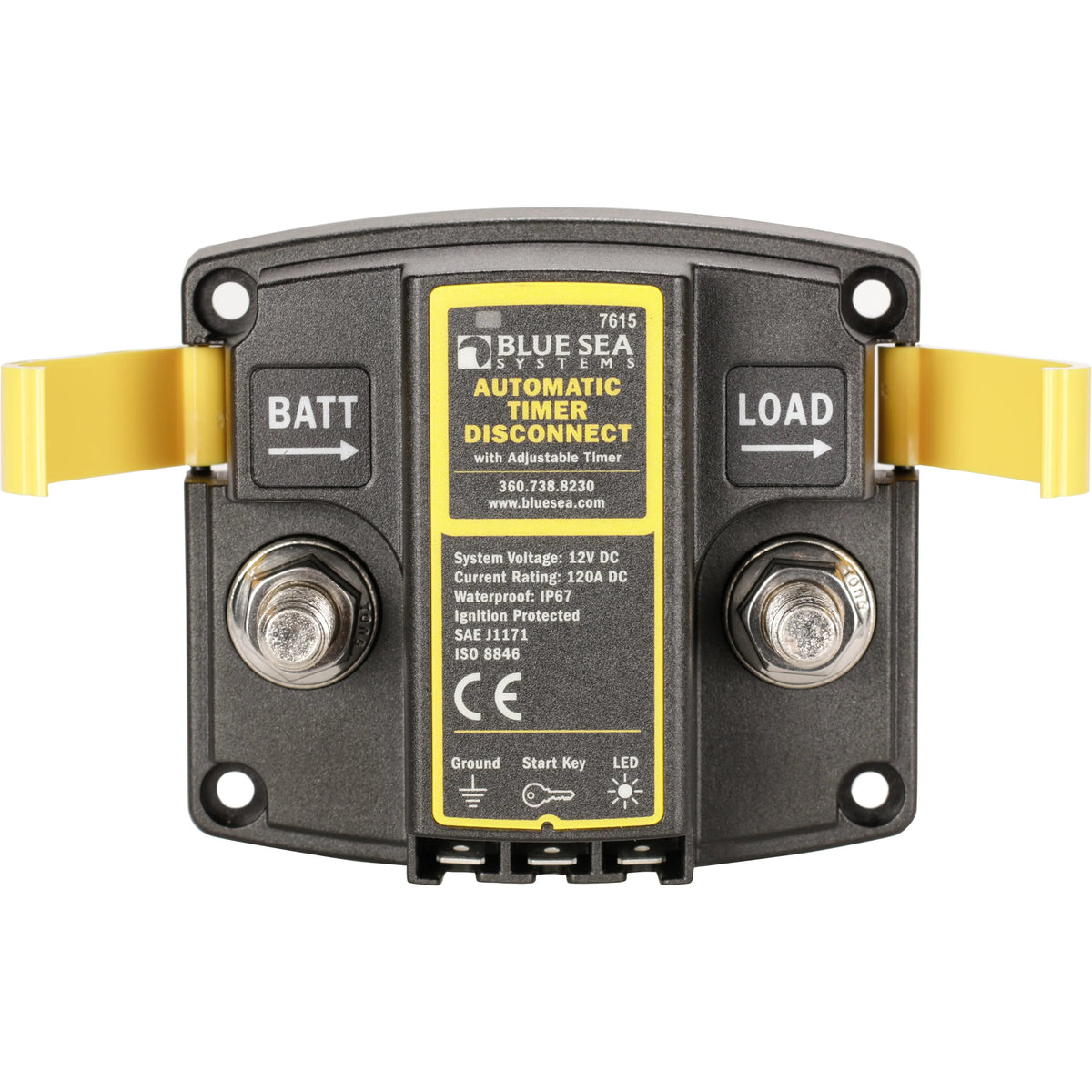 Blue Sea Systems ATD Automatic Timer Disconnect, 12V, 120A, IP67, Low Voltage Disconnect — Quality Boat Parts