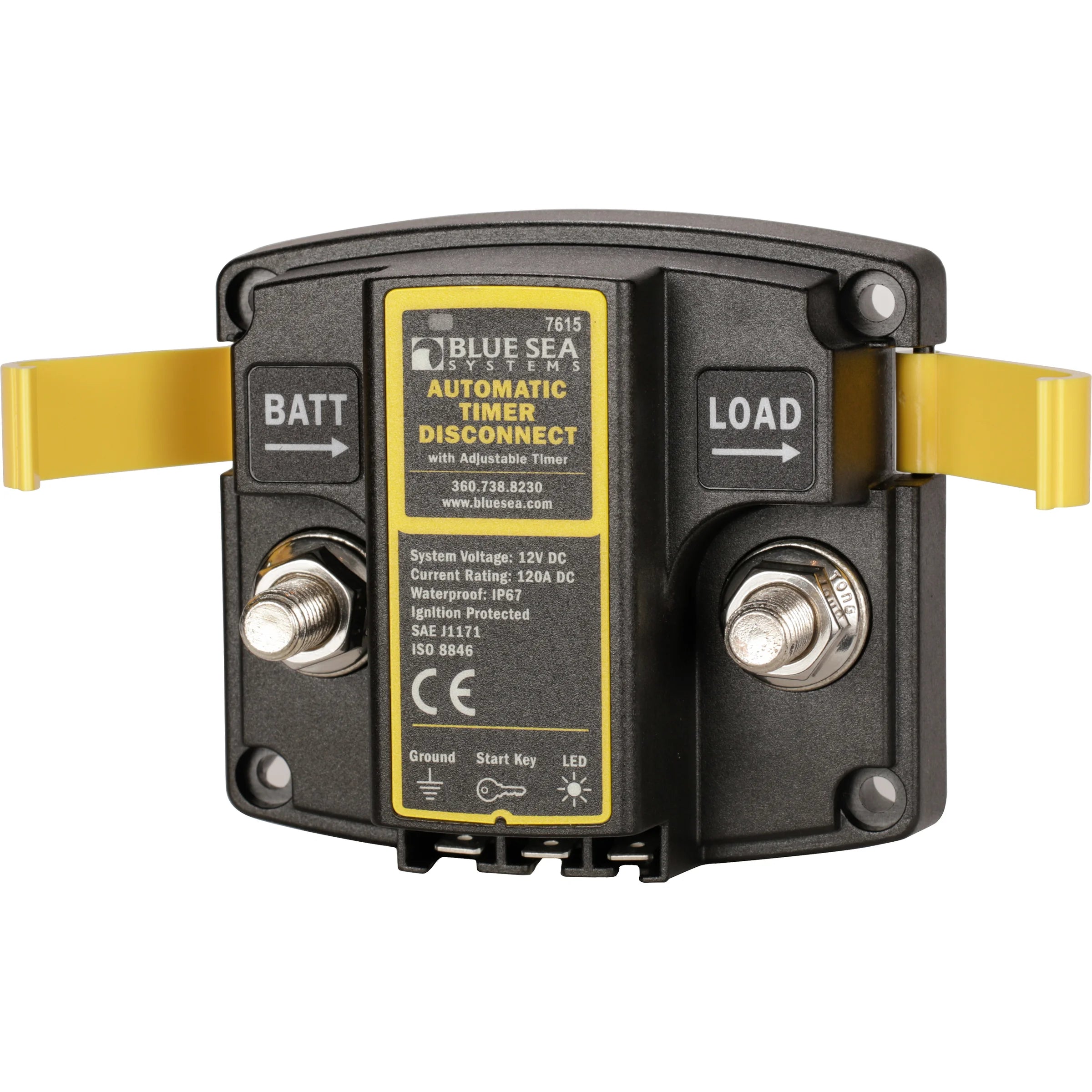 Blue Sea Systems ATD Automatic Timer Disconnect, 12V, 120A, IP67, Low Voltage Disconnect — Quality Boat Parts
