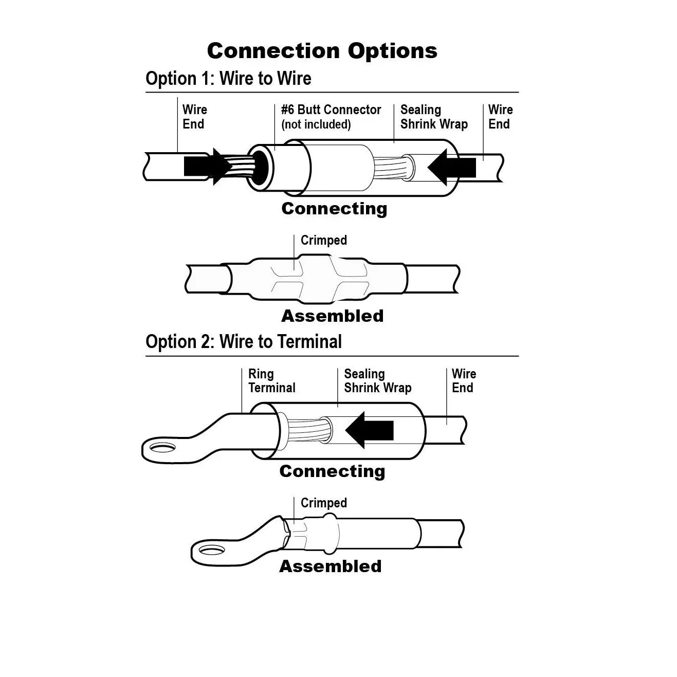 Blue Sea Systems MAXI In-Line Fuse Holder, 32V DC, 5 in #6 Lead Wire — Quality Boat Parts
