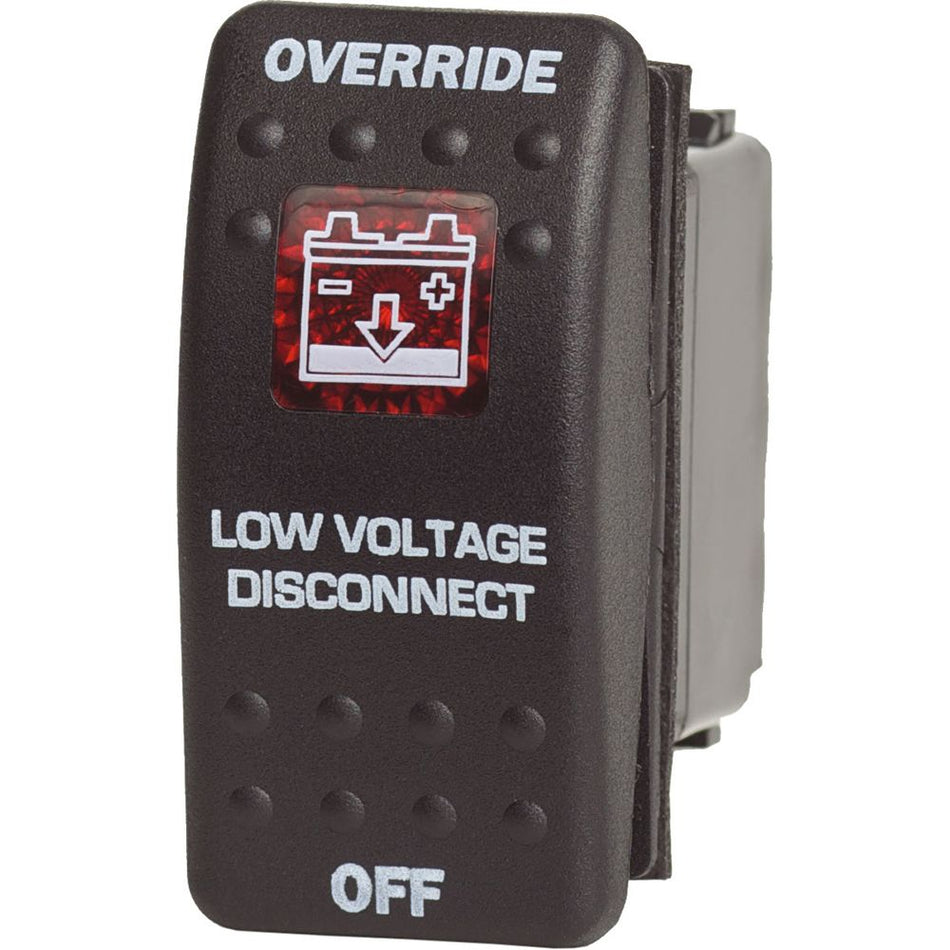 Blue Sea Systems Contura II m-LVD Switch, SPDT, (ON)-OFF-(ON), Black Actuator — Quality Boat Parts
