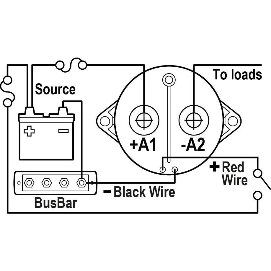 Blue Sea Systems L-Series Solenoid Switch, 12/24V, 250A, SPST-NO, Ignition Protected — Quality Boat Parts