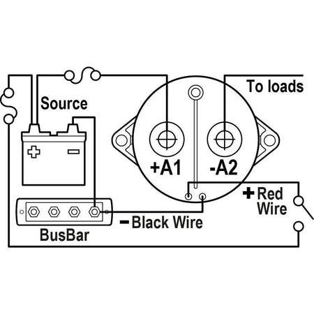 Blue Sea Systems L-Series Solenoid Switch, 12/24V, 250A, SPST-NO, Ignition Protected — Quality Boat Parts