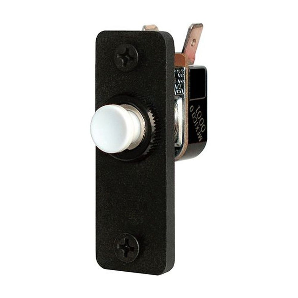 Blue Sea Systems Push Button Panel Switch, For A-Series Toggle Circuit Breaker Panels, SPST, OFF-(ON), For Standard 5/8 in Mounting Hole — Quality Boat Parts
