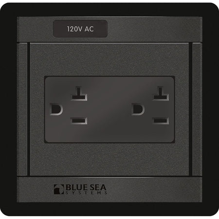Blue Sea Systems 360 Panel Dual Outlet, 120V AC — Quality Boat Parts