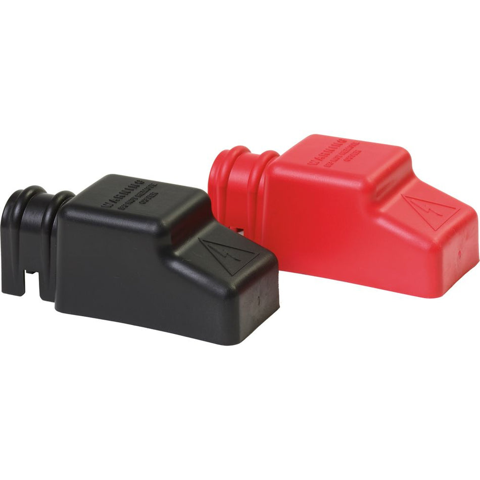 Blue Sea Systems Dual Post CableCap I/O Pair, for Top-Mount Dual-Post Marine Batteries, 1/0, 105C — Quality Boat Parts