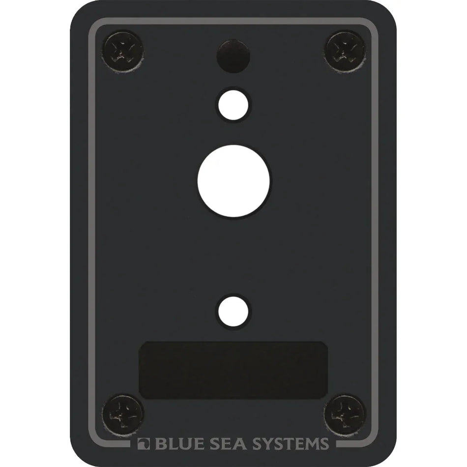 Blue Sea Systems A-Series Single Blank Mounting Panel, for Single-Pole Toggle Circuit Breakers, 1/8 in 5052 Aluminum — Quality Boat Parts