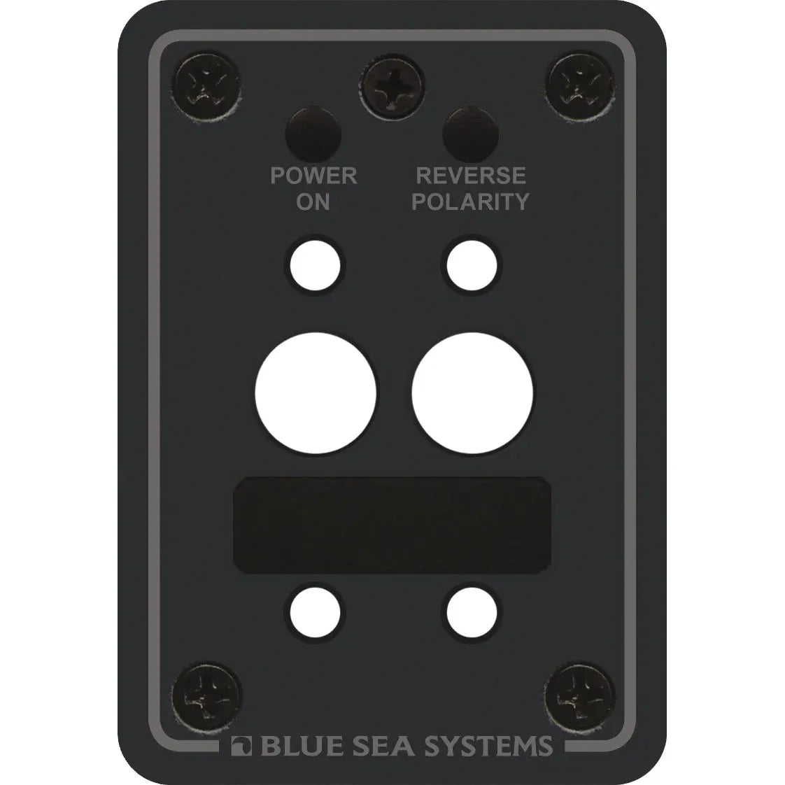 Blue Sea Systems A-Series Double Blank Mounting Panel, For Double Pole Toggle Circuit Breakers, 1/8 in 5052 Aluminum — Quality Boat Parts