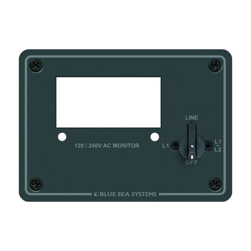 Blue Sea Systems 120/240V AC Digital Meter Panel, For 8247 AC Digital Multimeter, 2 Current Transformers Included — Quality Boat Parts