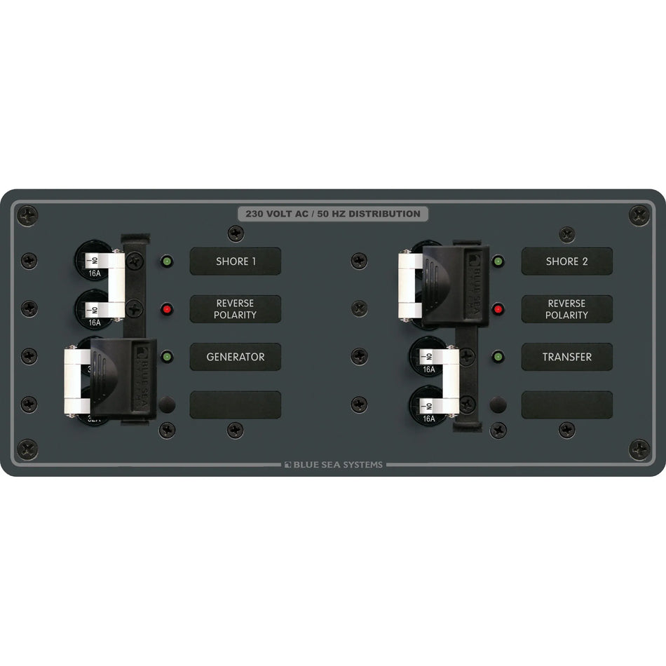 Blue Sea Systems AC Toggle Source Selector, 3 Source, 230V, 50A Max — Quality Boat Parts