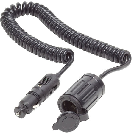Blue Sea Systems 12 Volt Plug with Single Extension Socket, 10A Fuse, 6 ft Cord — Quality Boat Parts