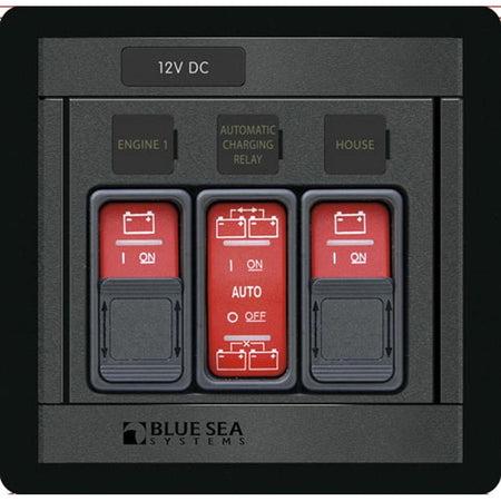 Blue Sea Systems Remote Control Panel, for ML-Series Switches and ML-ACR, 12/24V DC, 3-Position — Quality Boat Parts