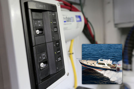 Blue Sea Systems 360 Panel ELCI Main Circuit Breaker Panel, 30A, 120V AC, Double Pole, 1 Position — Quality Boat Parts