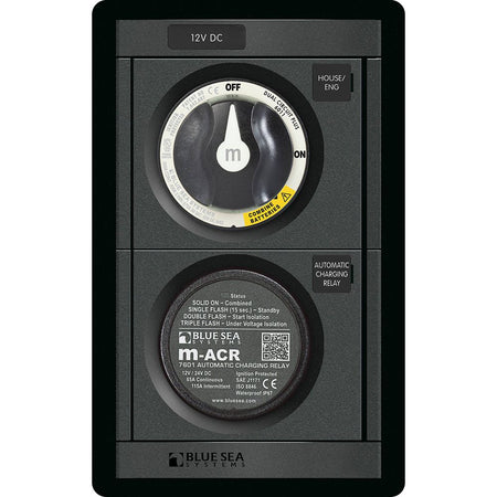 Blue Sea Systems 360 Panel Add-A-Battery Battery Management Panel, 12V, M-ACR, M-Series Battery Switch — Quality Boat Parts
