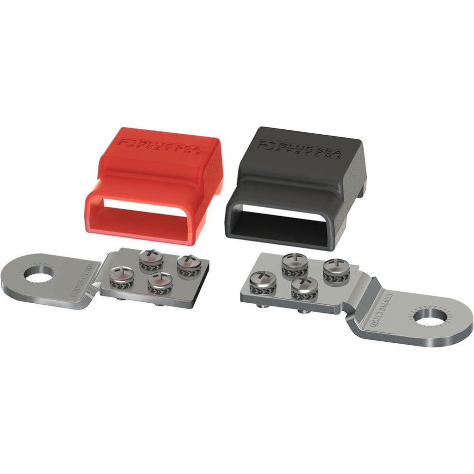 Blue Sea Systems Battery Terminal Mount BusBars, 100A, 32V, Tin-Plated Copper — Quality Boat Parts