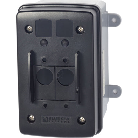 Blue Sea Systems Surface Mount Circuit Breaker Enclosure, For A-Series Toggle and A- and C-Series Flat Rocker Circuit Breakers, Single and Double Pole — Quality Boat Parts