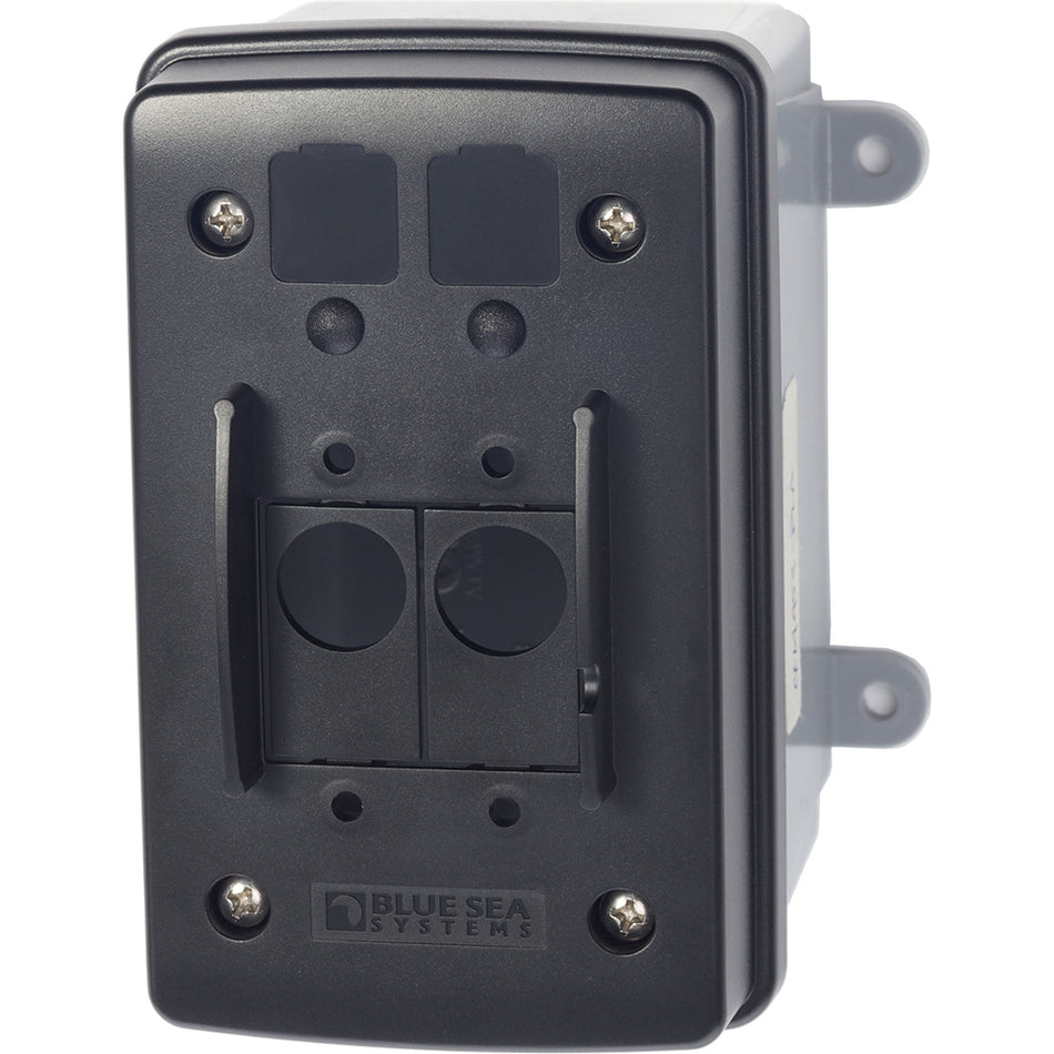 Blue Sea Systems Surface Mount Circuit Breaker Enclosure, For A-Series Toggle and A- and C-Series Flat Rocker Circuit Breakers, Single and Double Pole — Quality Boat Parts