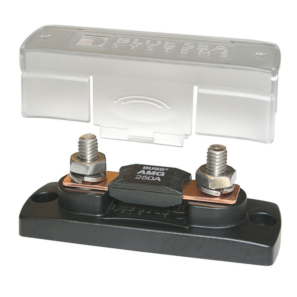 Blue Sea Systems MEGA/AMG Fuse Block, 100-300A, 32V DC, With Cover — Quality Boat Parts