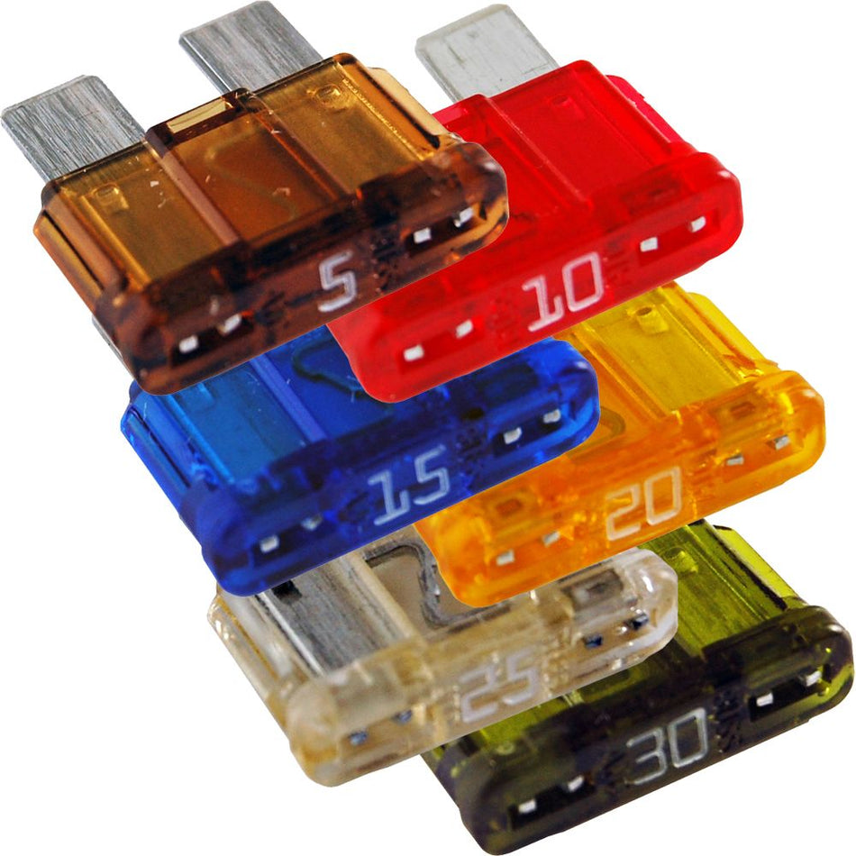 Blue Sea Systems ATC Fuse Kit, 6-Piece, 32V DC, 5A-30A — Quality Boat Parts