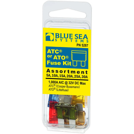 Blue Sea Systems ATC Fuse Kit, 6-Piece, 32V DC, 5A-30A — Quality Boat Parts