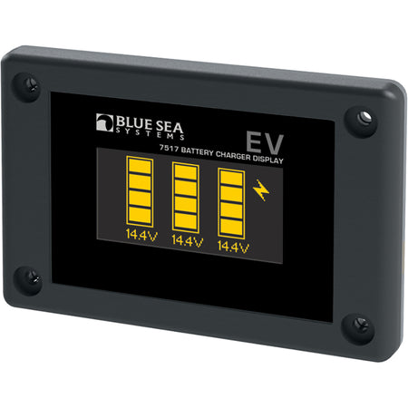 Blue Sea Systems EV Battery Charger Display, For P12 Battery Chargers, 6-36V DC, 1-3 Battery Banks — Quality Boat Parts