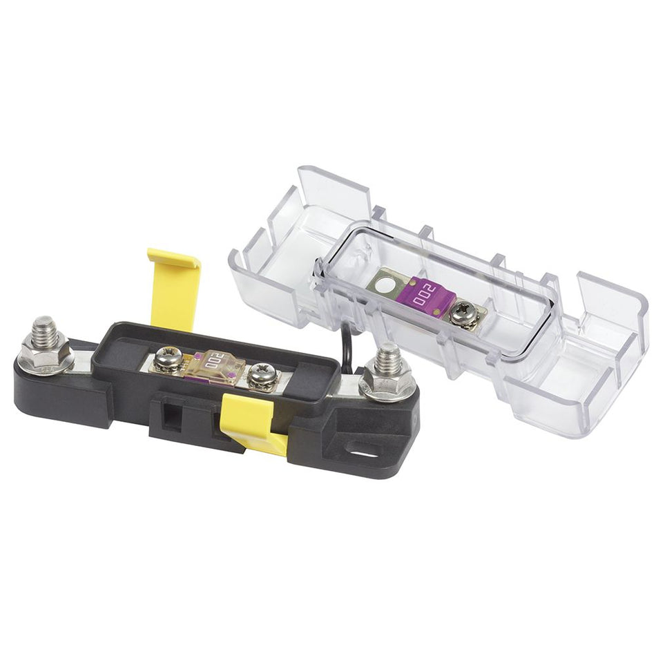 Blue Sea Systems AMI/MIDI Safety Fuse Block, 200A, 32V DC, Ignition Protected — Quality Boat Parts