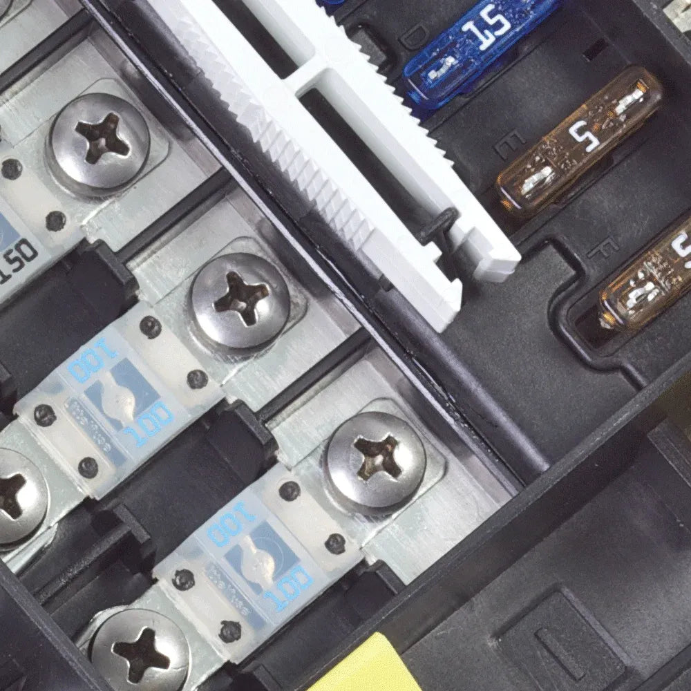 Blue Sea Systems SafetyHub 150 Fuse Block, 10-Circuit, 4 MIDI/AMI, 6 ATO/ATC, Ignition Protected — Quality Boat Parts