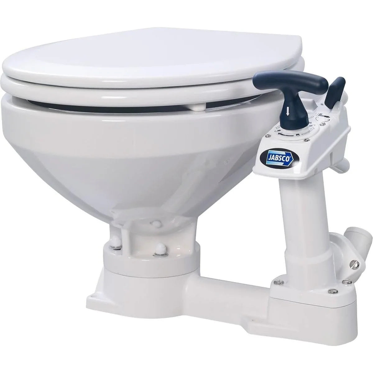 Jabsco Twist 'n' Lock Manual Marine Toilet, Regular Bowl, Soft Close Lid — Quality Boat Parts