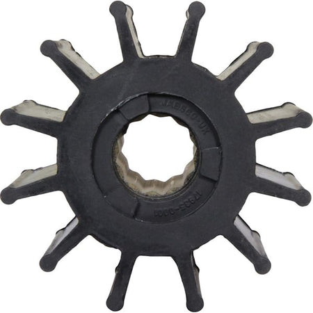Jabsco Impeller Kit, Spline Drive, 3-3/4 in x 2-1/2 in x 1 in, 12-Blade, Neoprene, Brass Insert — Quality Boat Parts