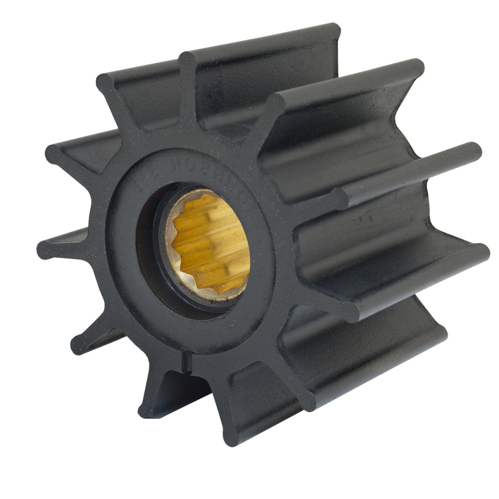 Jabsco Impeller Kit, Spline Drive, 3-3/4 in x 2-1/2 in x 1 in, 12-Blade, Neoprene, Brass Insert — Quality Boat Parts