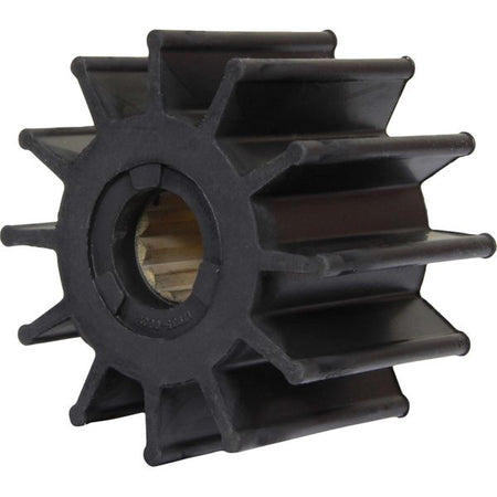 Jabsco Impeller Kit, Spline Drive, 3-3/4 in x 2-1/2 in x 1 in, 12-Blade, Neoprene, Brass Insert — Quality Boat Parts