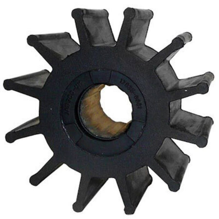 Jabsco Impeller Kit, Spline Drive, 3-3/4 in x 2-1/2 in x 1 in, 12-Blade, Neoprene, Brass Insert — Quality Boat Parts