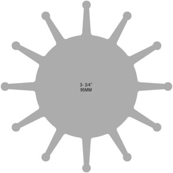 Jabsco Flexible Impeller, 3-3/4 x 3-1/2 x 1 in, Spline Drive, 12 Blades, Neoprene, Brass Insert — Quality Boat Parts