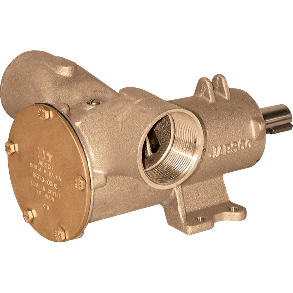 Jabsco 18370 Pedestal Flexible Impeller Pump, Bronze, 2 in NPT, 60 GPM — Quality Boat Parts