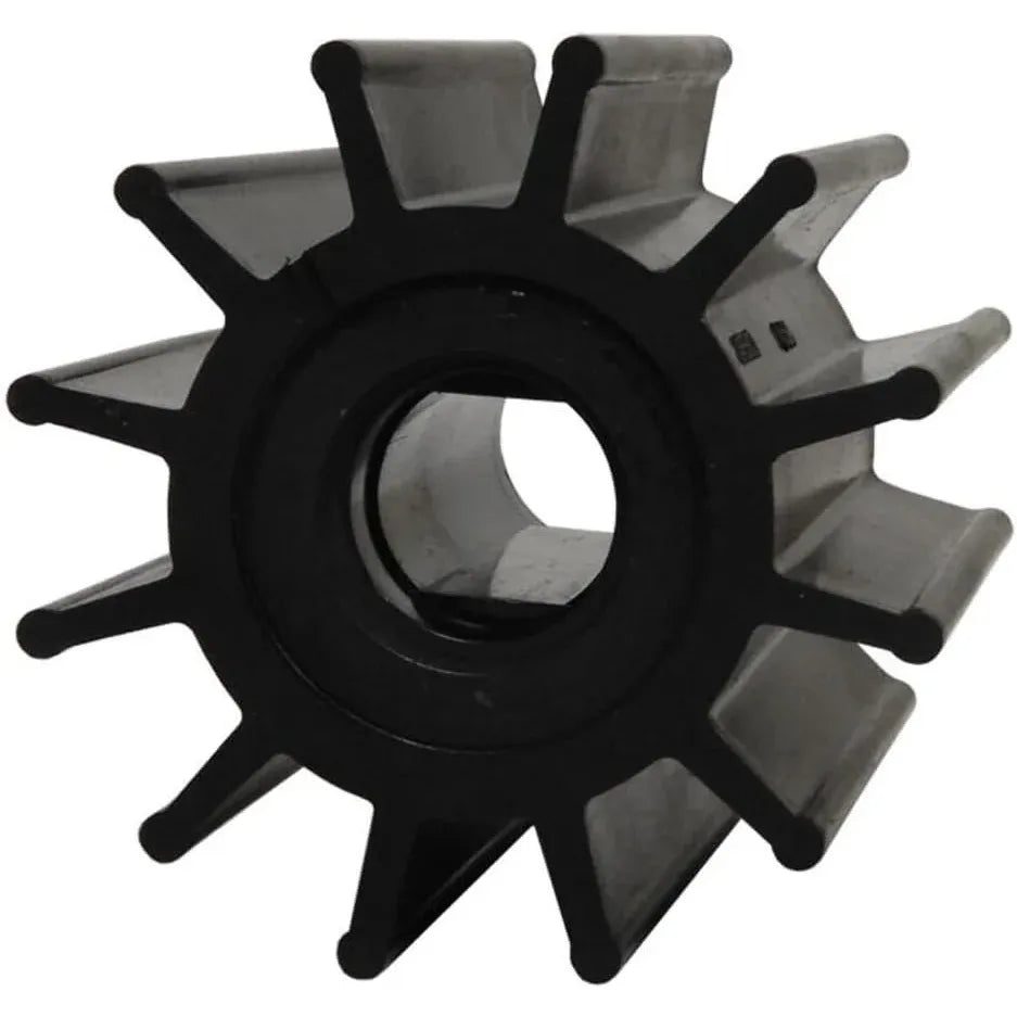 Jabsco Impeller Kit, Double Flat Drive, 12-Blade, Neoprene, 3-3/4 in Diameter, 3-1/2 in Depth, 1 in Shaft Diameter, Plastic Insert — Quality Boat Parts