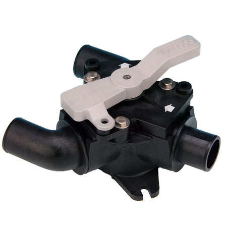 Jabsco Waste Diverter Y-Valve, 1-1/2 in Ports, 1 in Inlet — Quality Boat Parts