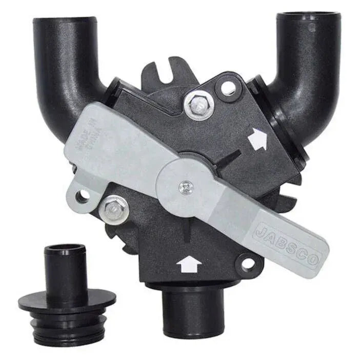 Jabsco Waste Diverter Y-Valve, 1-1/2 in Ports, 1 in Inlet — Quality Boat Parts