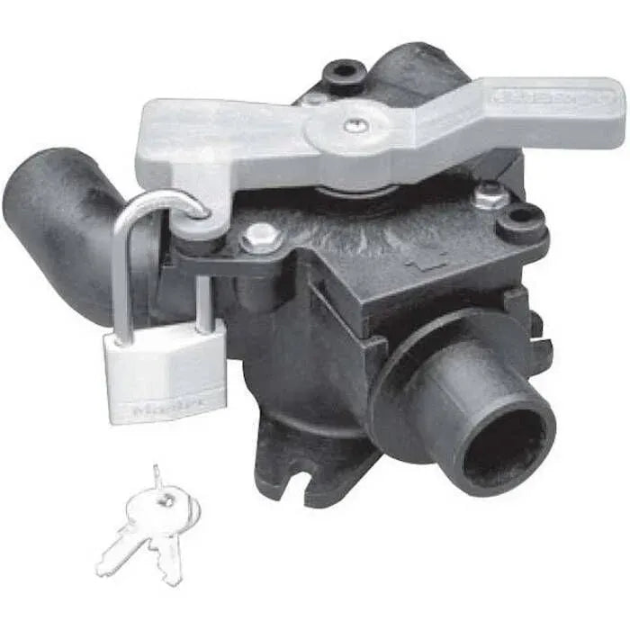 Jabsco Waste Diverter Y-Valve, 1-1/2 in Ports, 1 in Inlet — Quality Boat Parts