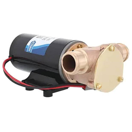 Jabsco Ballast SuperKing Flexible Impeller Pump, Deutsch Connector, 12V, 1-1/4 in Hose Barb, No Reversing Switch — Quality Boat Parts