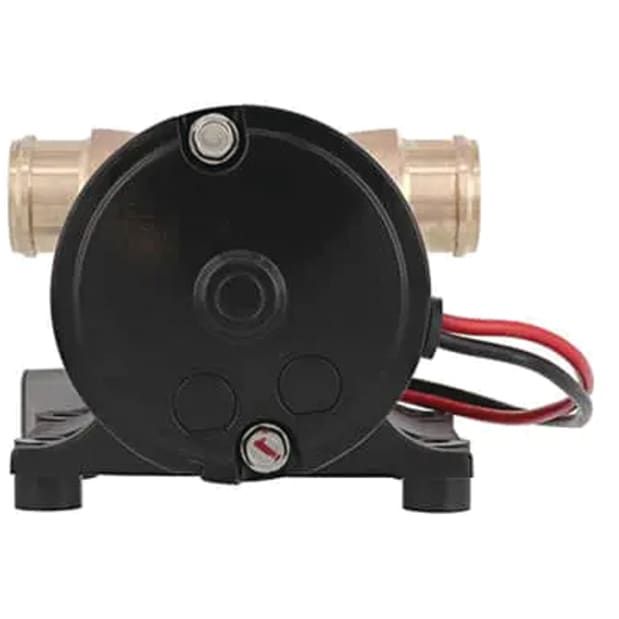Jabsco Ballast SuperKing Flexible Impeller Pump, Deutsch Connector, 12V, 1-1/4 in Hose Barb, No Reversing Switch — Quality Boat Parts