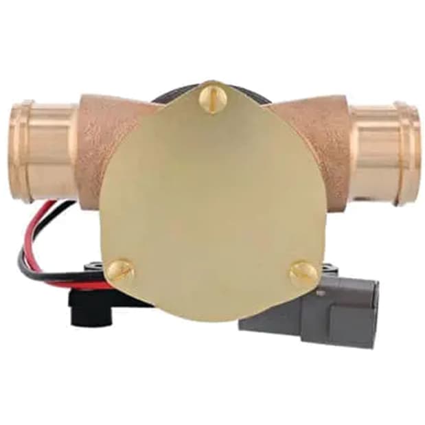 Jabsco Ballast SuperKing Flexible Impeller Pump, Deutsch Connector, 12V, 1-1/4 in Hose Barb, No Reversing Switch — Quality Boat Parts