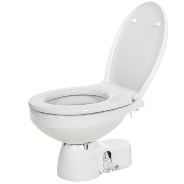 Jabsco Quiet Flush E2 Fresh Water Marine Toilet, Regular Bowl, 24V, Touch Panel, Soft-Close Lid — Quality Boat Parts