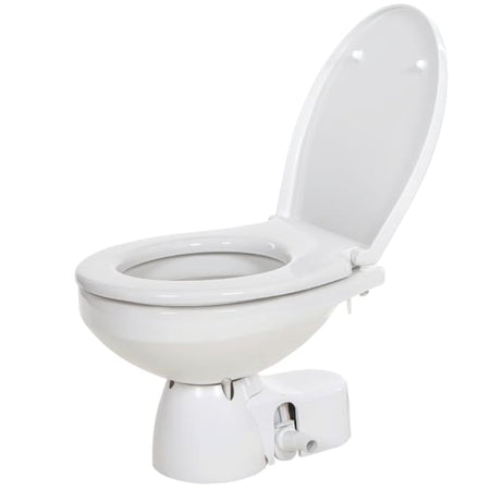 Jabsco Quiet Flush E2 Fresh Water Marine Toilet, Regular Bowl, 24V, Touch Panel, Soft-Close Lid — Quality Boat Parts