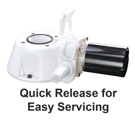 Jabsco Quiet Flush E2 Fresh Water Marine Toilet, Regular Bowl, 24V, Touch Panel, Soft-Close Lid — Quality Boat Parts