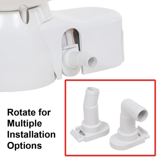 Jabsco Quiet Flush E2 Fresh Water Marine Toilet, Regular Bowl, 24V, Touch Panel, Soft-Close Lid — Quality Boat Parts