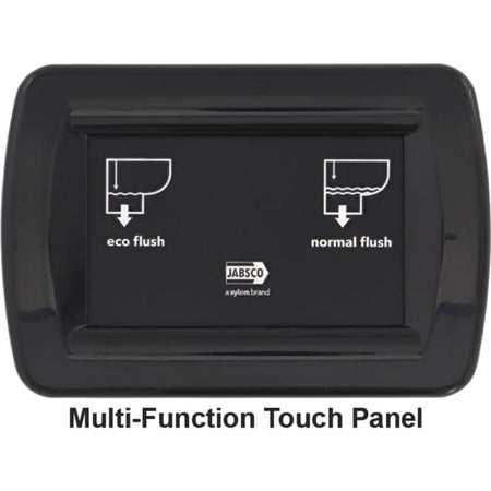 Jabsco Quiet Flush E2 Fresh Water Marine Toilet, Regular Bowl, 24V, Touch Panel, Soft-Close Lid — Quality Boat Parts