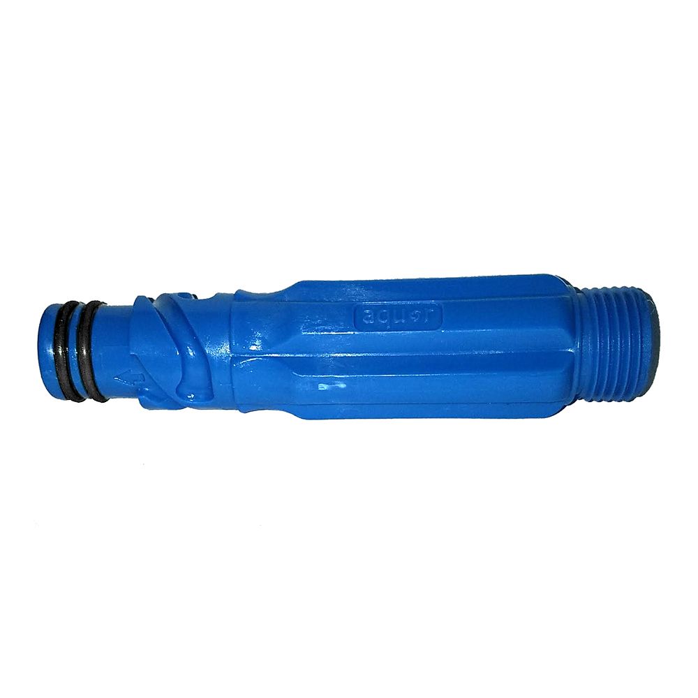 Jabsco Flush Mount Hose Adapter, 3/4 in GHT Male, Built-In Check Valve — Quality Boat Parts